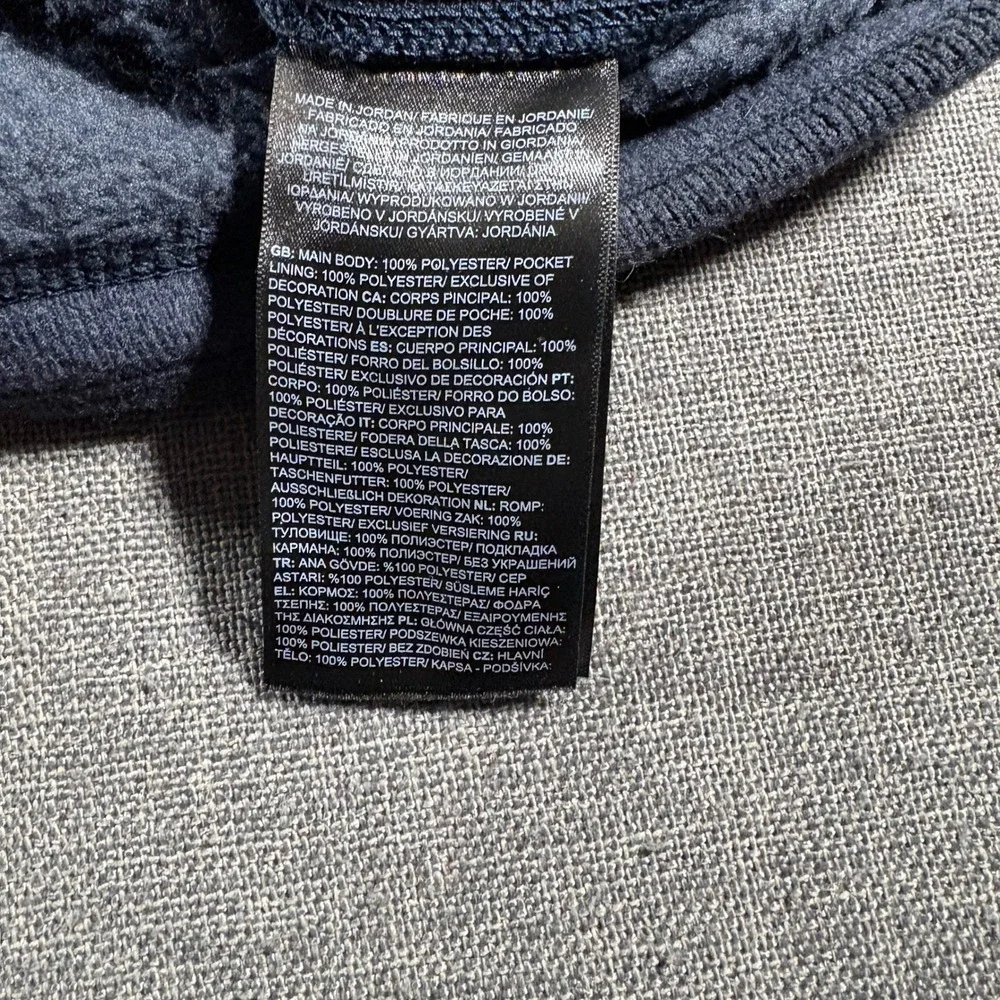 The North Face‎ Fleece Vest Mens Large Dark Blue Full Zip Gordon Lyons NF0A47FA